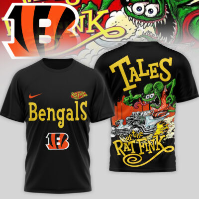 Cincinnati Bengals | Premium NFL Rat Fink 3D Shirt