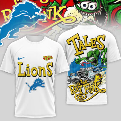 Detroit Lions | Premium NFL Rat Fink 3D Shirt