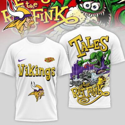 Minnesota Vikings | Premium NFL Rat Fink 3D Shirt