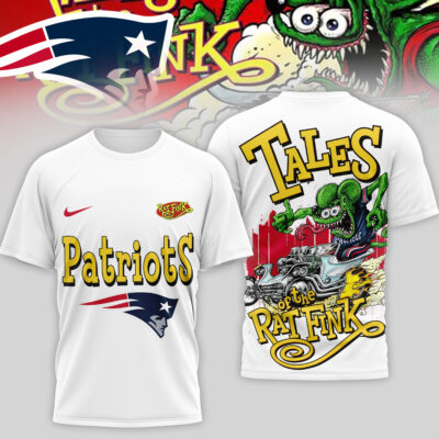 New England Patriots | Premium NFL Rat Fink 3D Shirt