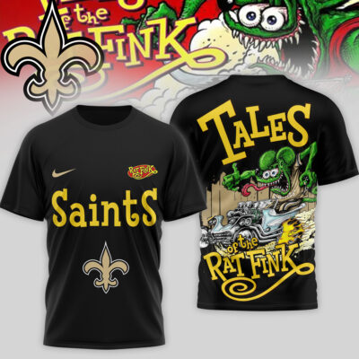 New Orleans Saints | Premium NFL Rat Fink 3D Shirt