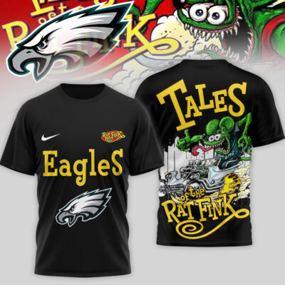 Philadelphia Eagles | Premium NFL Rat Fink 3D Shirt