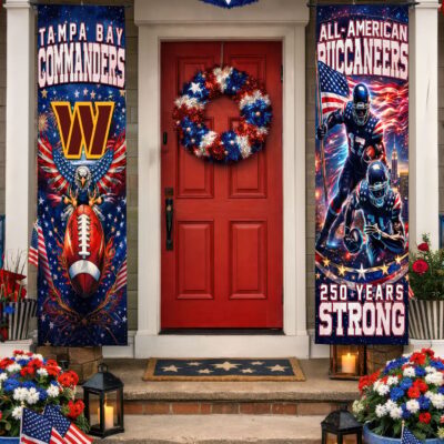 Washington Commanders | Premium NFL 250th Anniversary Of America Independence Day Porch Sign - Default Title