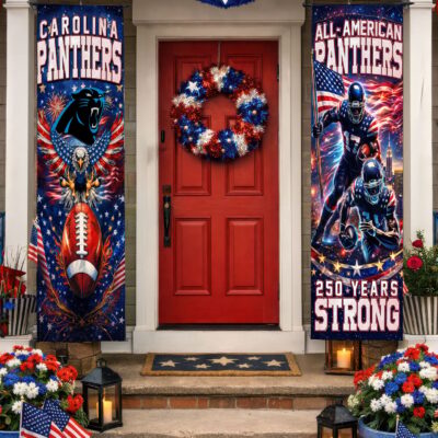 Carolina Panthers | Premium NFL 250th Anniversary Of America Independence Day Porch Sign - Default Title