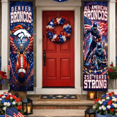 Denver Broncos | Premium NFL 250th Anniversary Of America Independence Day Porch Sign - Default Title