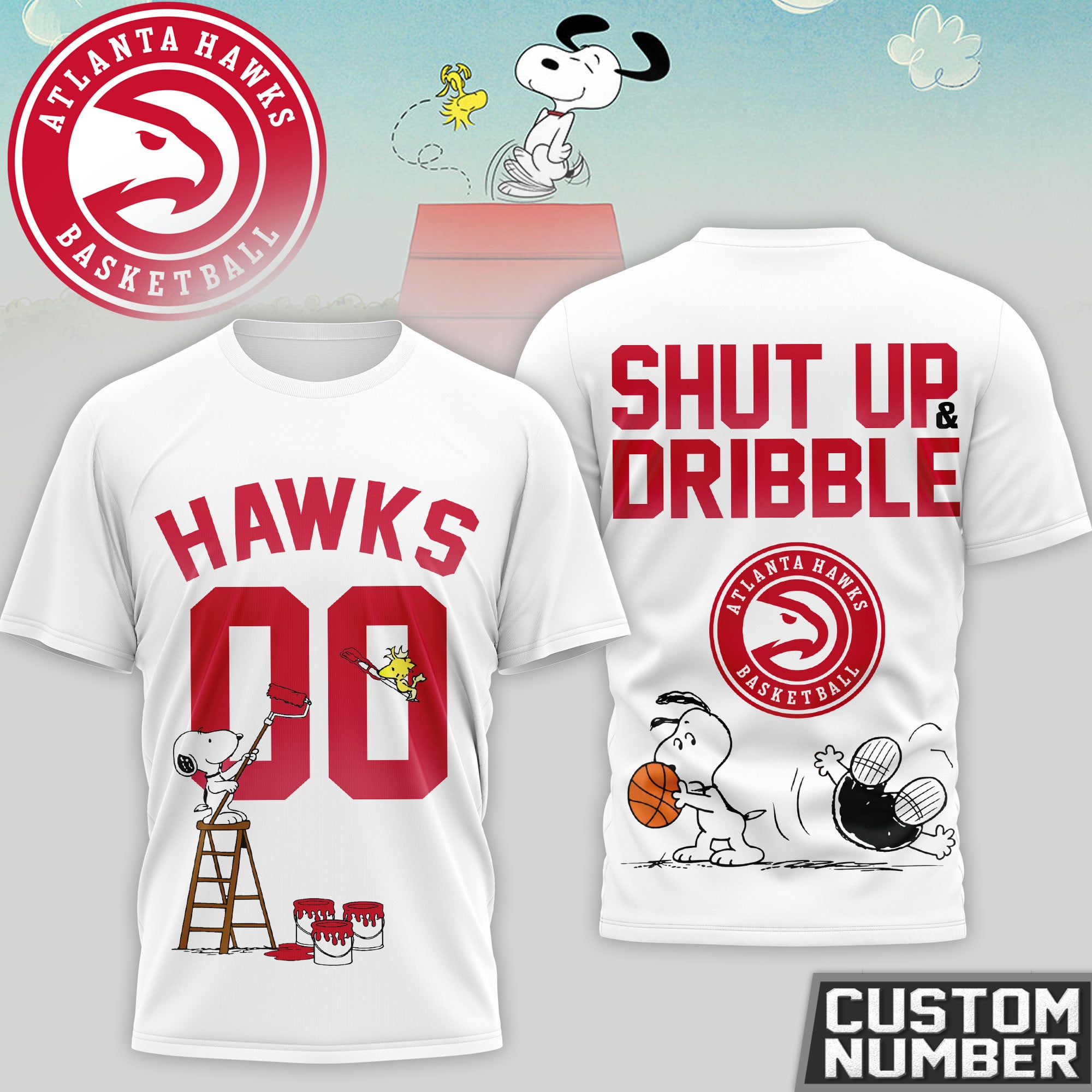 Atlanta Hawks | Premium NBA Snoopy 3D Shirt