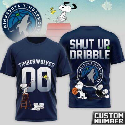 Minnesota Timberwolves | Premium NBA Snoopy 3D Shirt