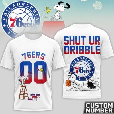 Philadelphia 76ers | Premium NBA Snoopy 3D Shirt