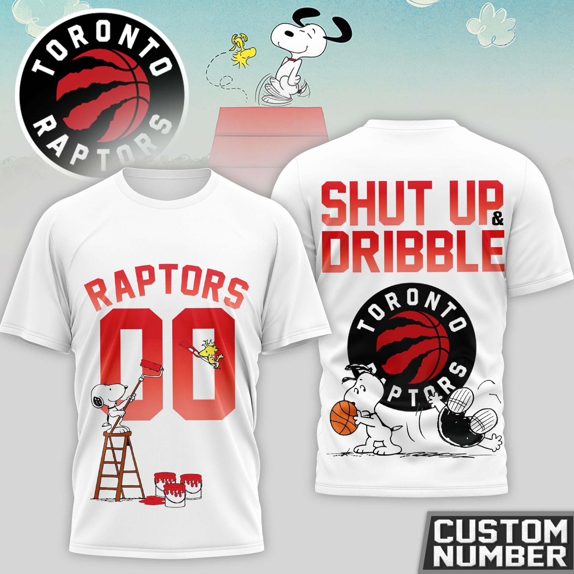 Toronto Raptors | Premium NBA Snoopy 3D Shirt