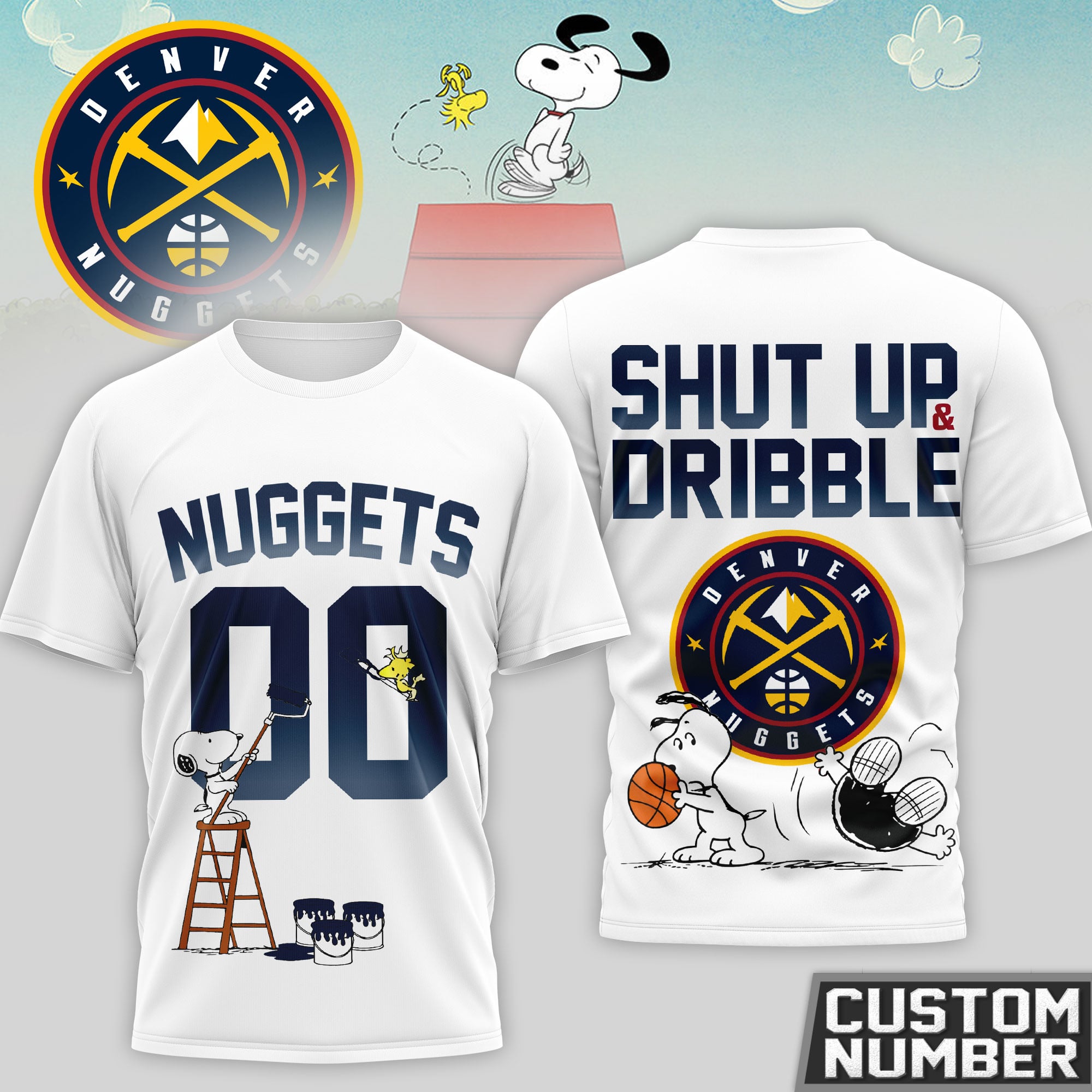 Denver Nuggets | Premium NBA Snoopy 3D Shirt