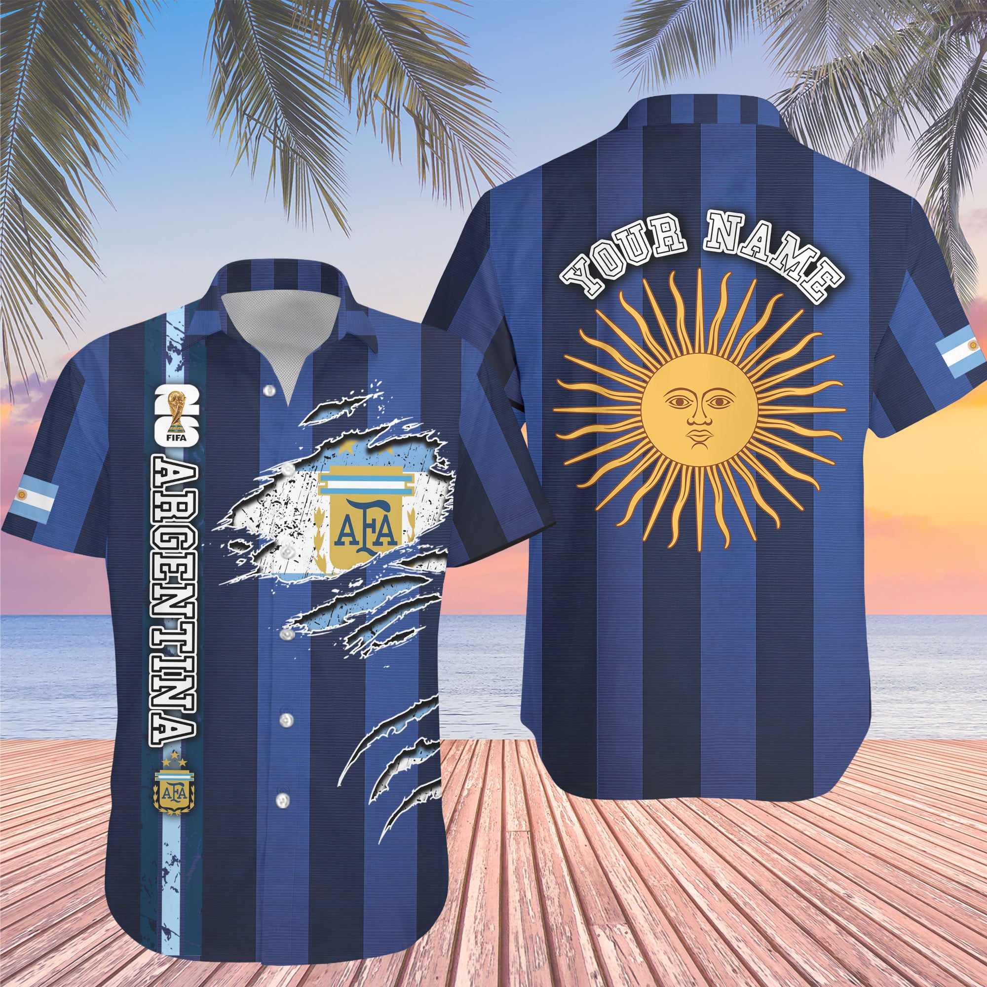 Argentina | Premium WC26 Hawaiian Shirt
