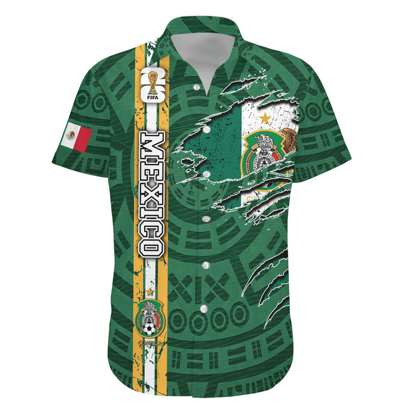 Mexico | Premium WC26 Hawaiian Shirt - Image 2