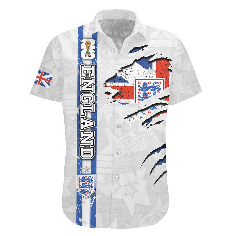 England | Premium WC26 Hawaiian Shirt - Image 2