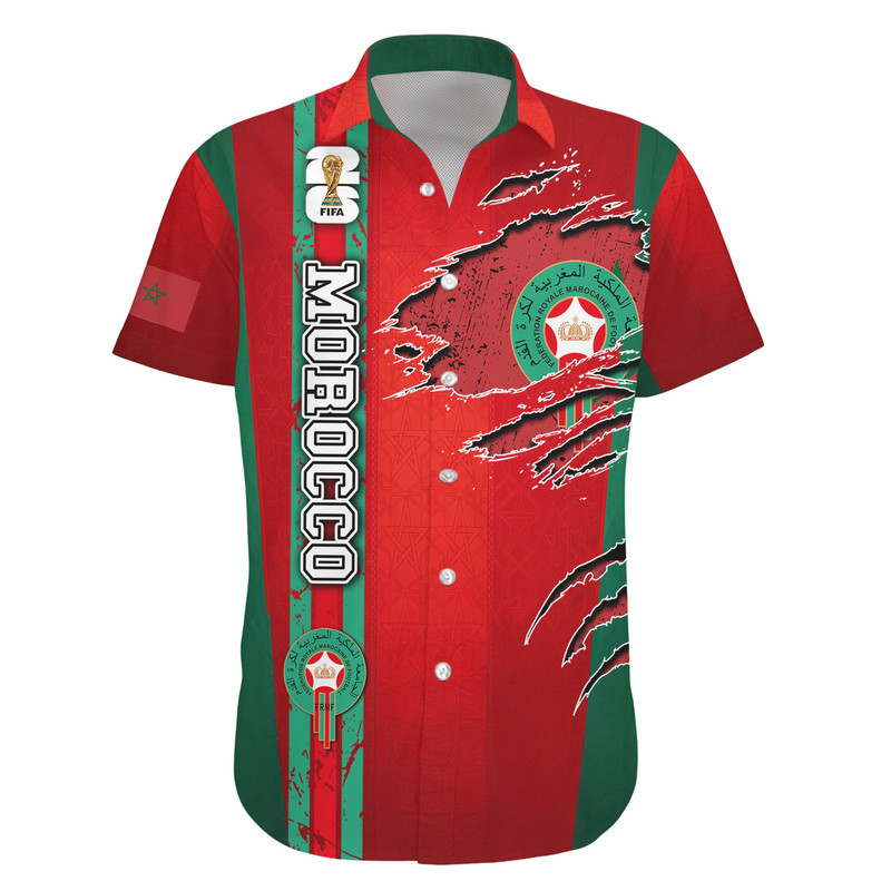 Morocco | Premium WC26 Hawaiian Shirt - Image 2