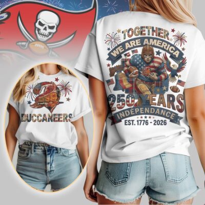 Tampa Bay Buccaneers | Premium NFL 250th Anniversary Of America Patchwork Women Shirt