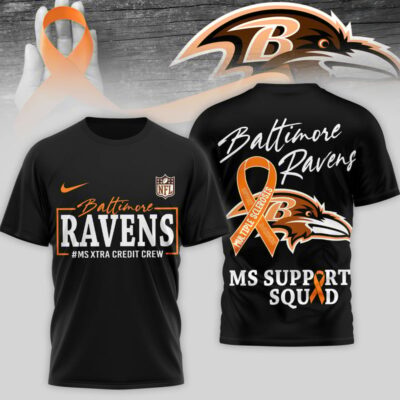 Baltimore Ravens | Premium NFL MS Support 3D T-Shirt