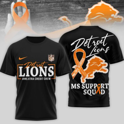 Detroit Lions | Premium NFL MS Support 3D T-Shirt