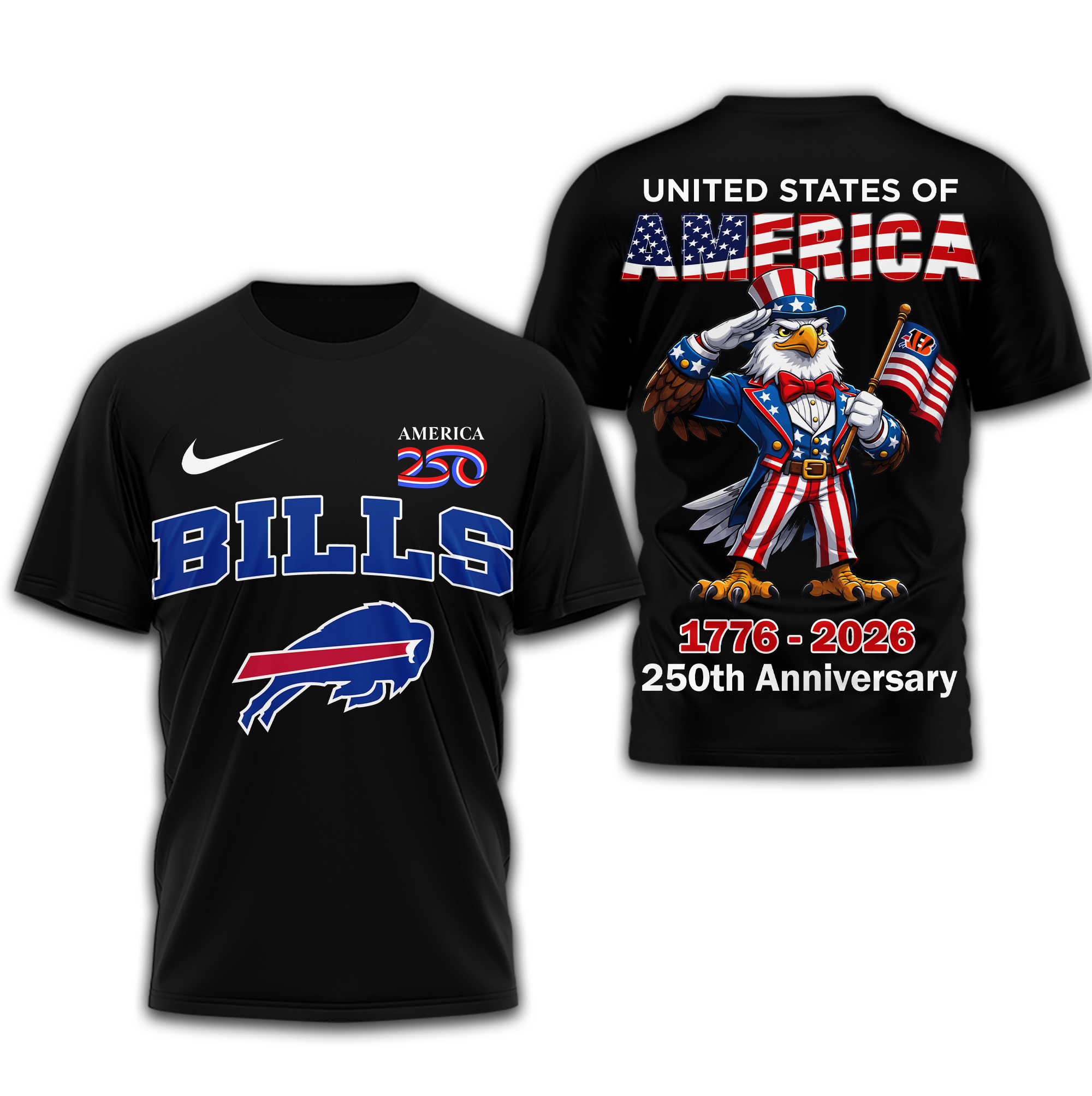 Buffalo Bills | Premium NFL American 250 3D Shirt - Image 2