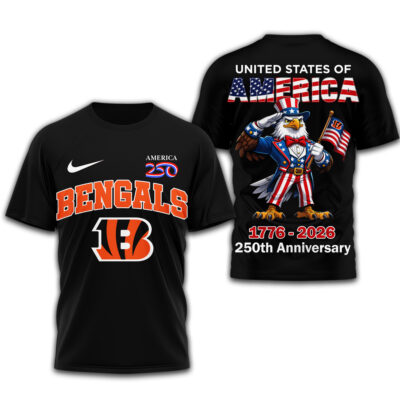 Alternative view of Cincinnati Bengals | Premium NFL American 250 3D Shirt