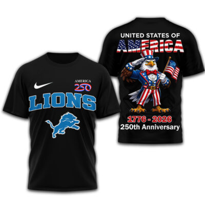 Detroit Lions | Premium NFL American 250 3D Shirt