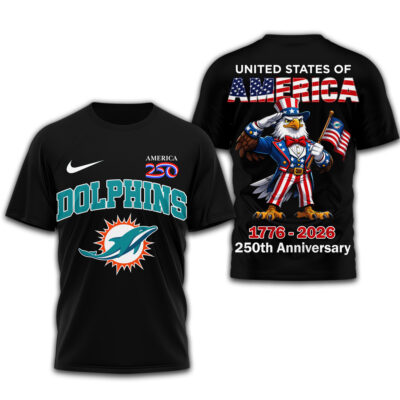 Miami Dolphins | Premium NFL American 250 3D Shirt