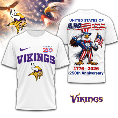 Minnesota Vikings | Premium NFL American 250 3D Shirt
