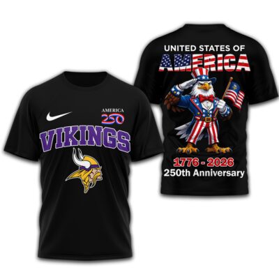 Minnesota Vikings | Premium NFL American 250 3D Shirt