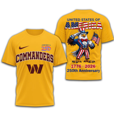Washington Commanders | Premium NFL American 250 3D Shirt
