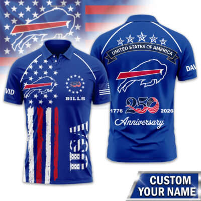Buffalo Bills | Premium NFL American Semiquincentennial Polo Shirt