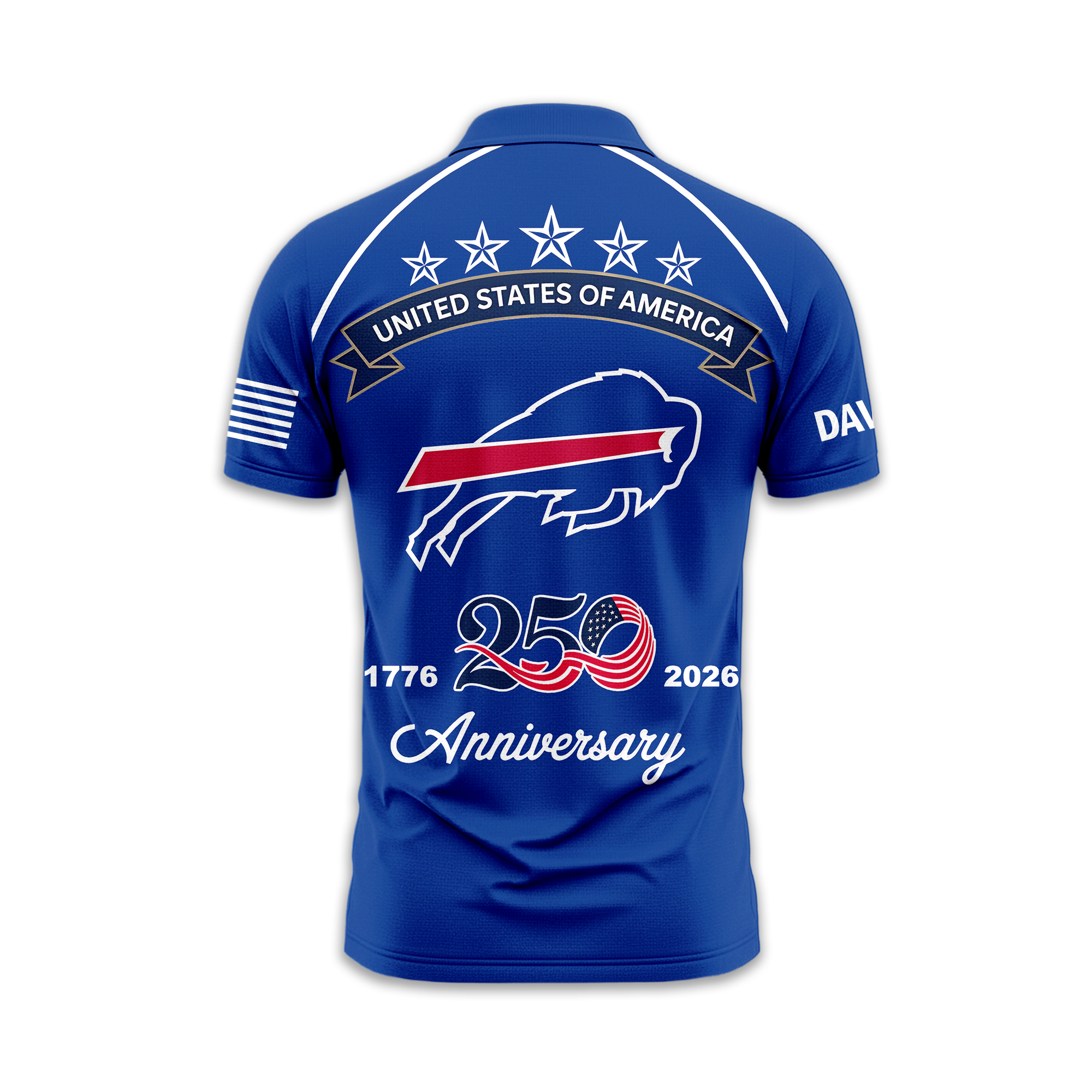 Buffalo Bills | Premium NFL American Semiquincentennial Polo Shirt - Image 3