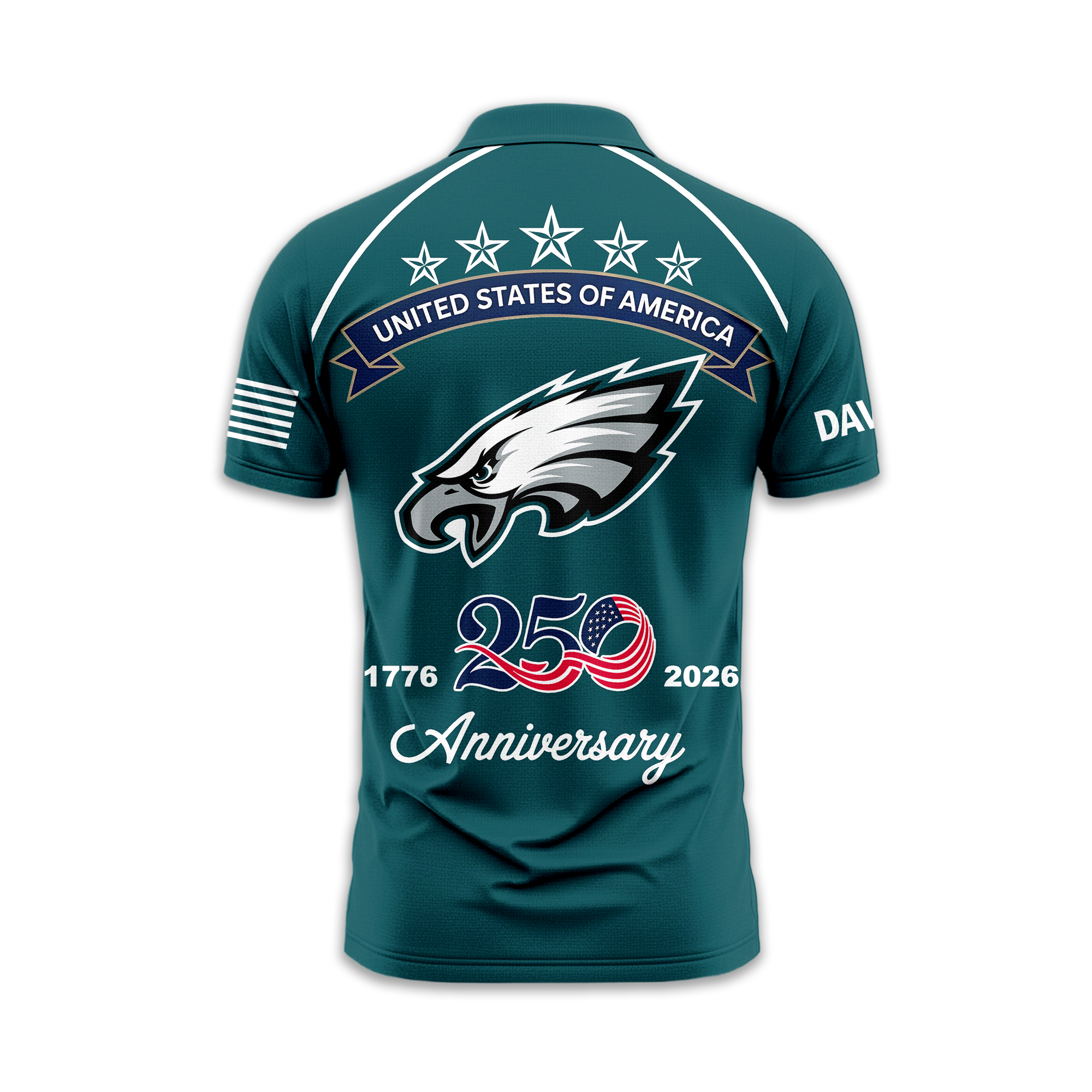 Philadelphia Eagles | Premium NFL American Semiquincentennial Polo Shirt - Image 3