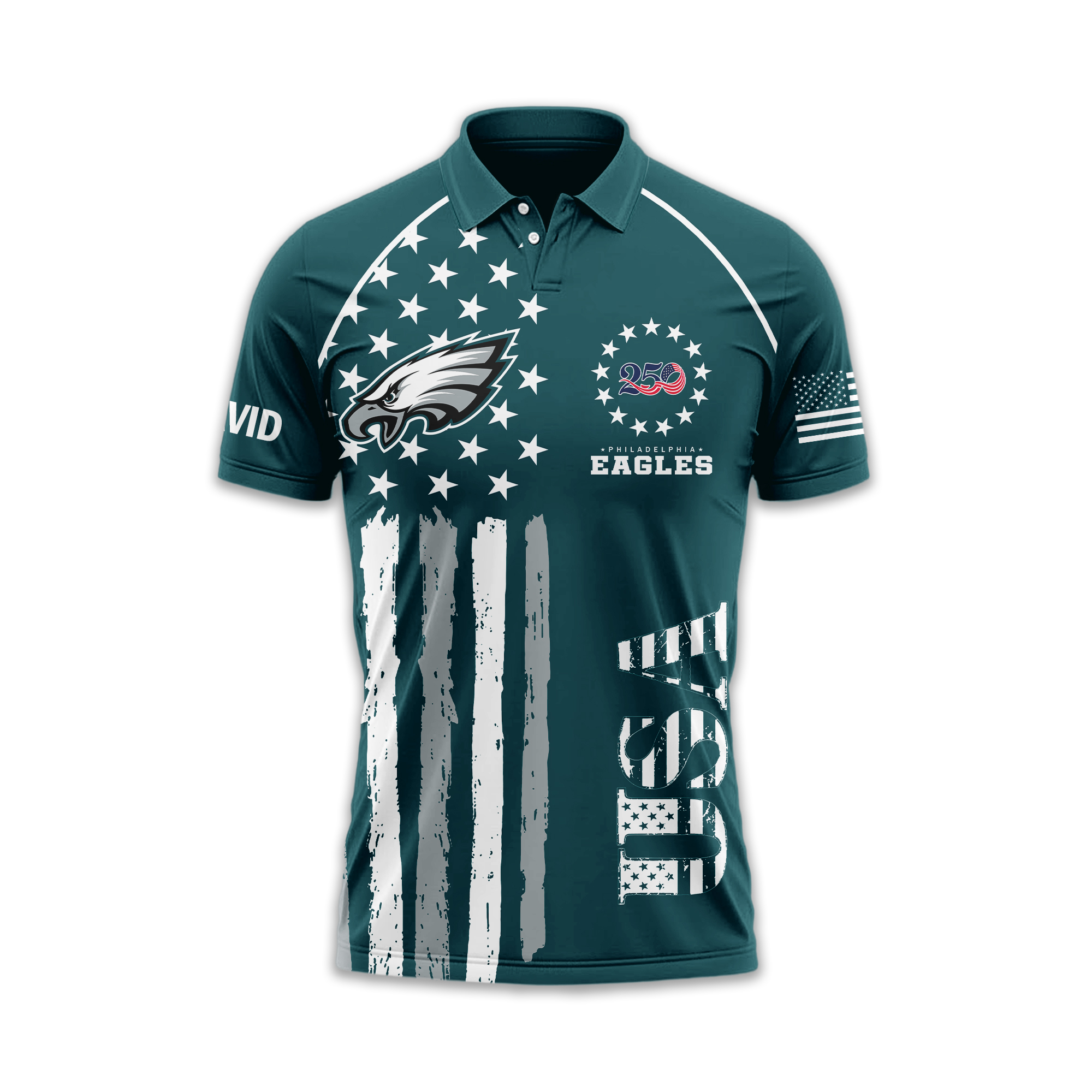 Philadelphia Eagles | Premium NFL American Semiquincentennial Polo Shirt - Image 4