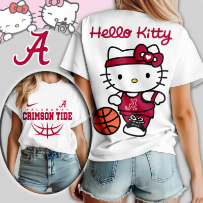 Alabama Crimson Tide | Premium NCAA Hello Kitty Basketball Women Shirt