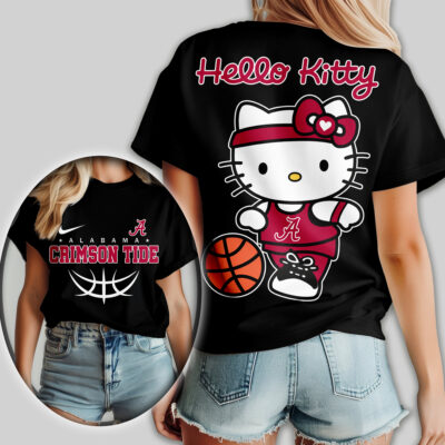 Alabama Crimson Tide | Premium NCAA Hello Kitty Basketball Women Shirt