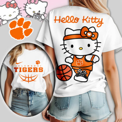 Clemson Tigers | Premium NCAA Hello Kitty Basketball Women Shirt