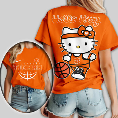 Clemson Tigers | Premium NCAA Hello Kitty Basketball Women Shirt