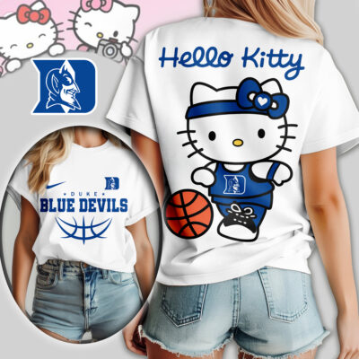 Duke Blue Devils | Premium NCAA Hello Kitty Basketball Women Shirt