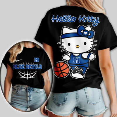 Duke Blue Devils | Premium NCAA Hello Kitty Basketball Women Shirt