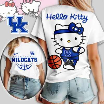 Kentucky Wildcats | Premium NCAA Hello Kitty Basketball Women Shirt
