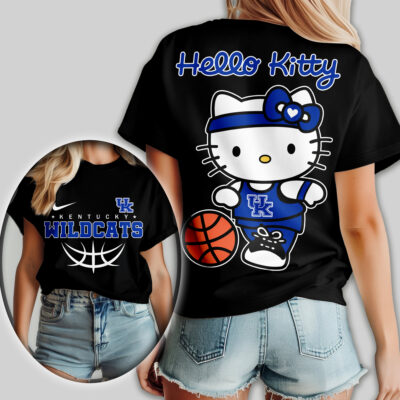 Kentucky Wildcats | Premium NCAA Hello Kitty Basketball Women Shirt