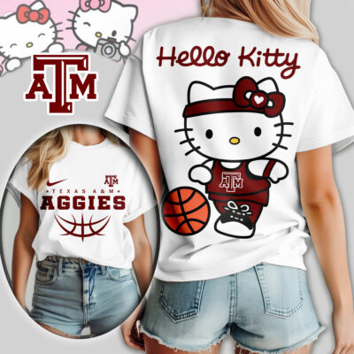 Texas A&M Aggies | Premium NCAA Hello Kitty Basketball Women Shirt