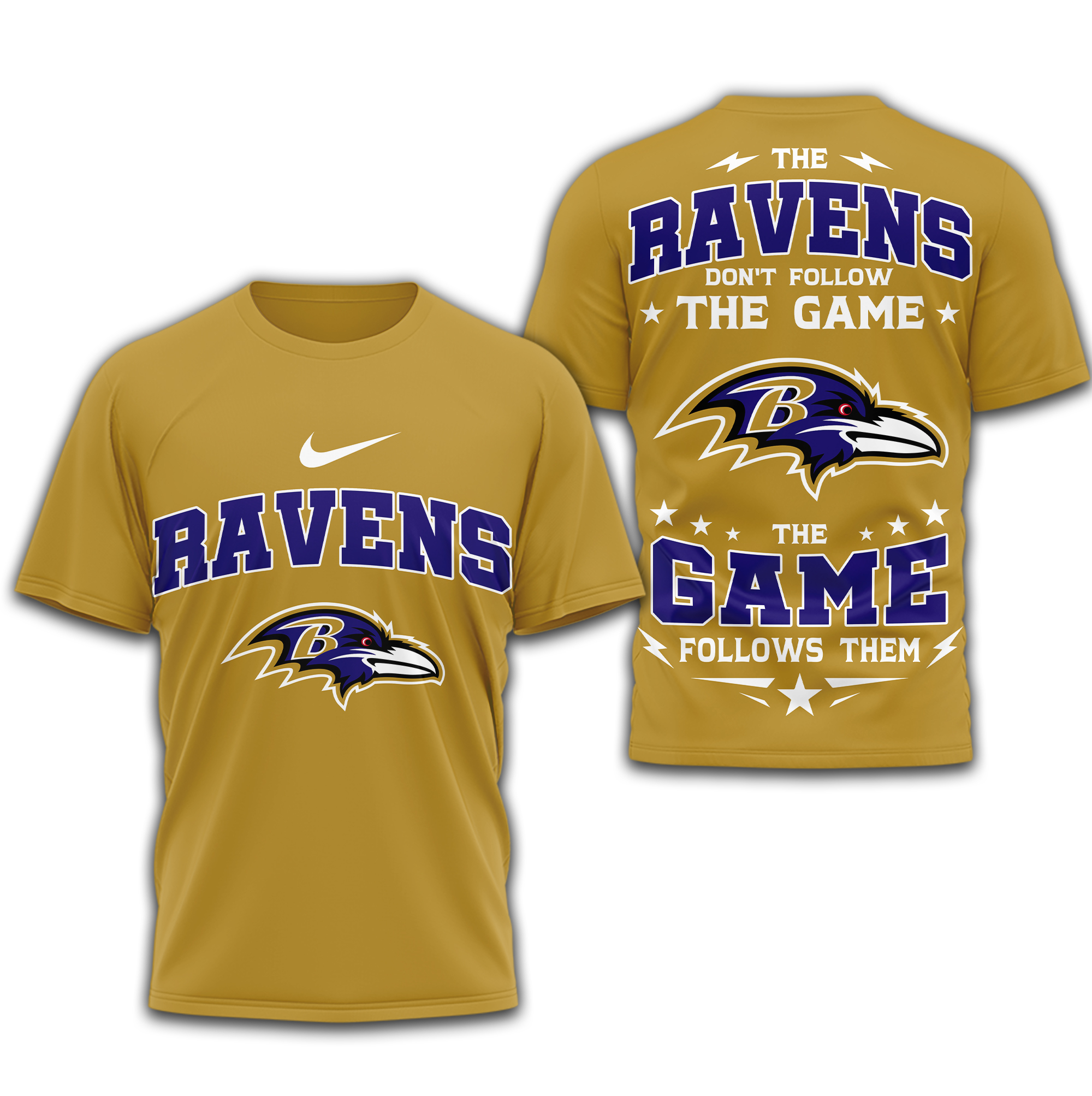 Baltimore Ravens | Premium NFL Rule The Field 3D Shirt - Image 4