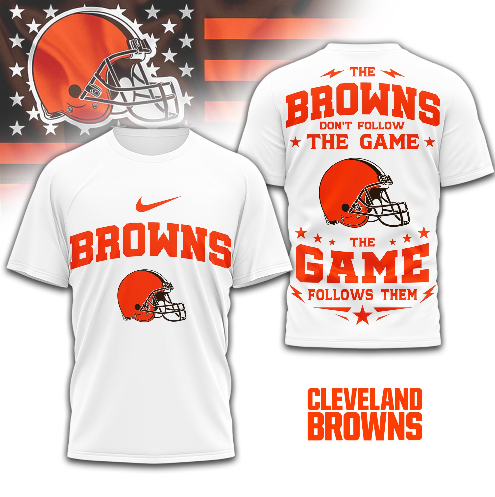 Cleveland Browns | Premium NFL Rule The Field 3D Shirt
