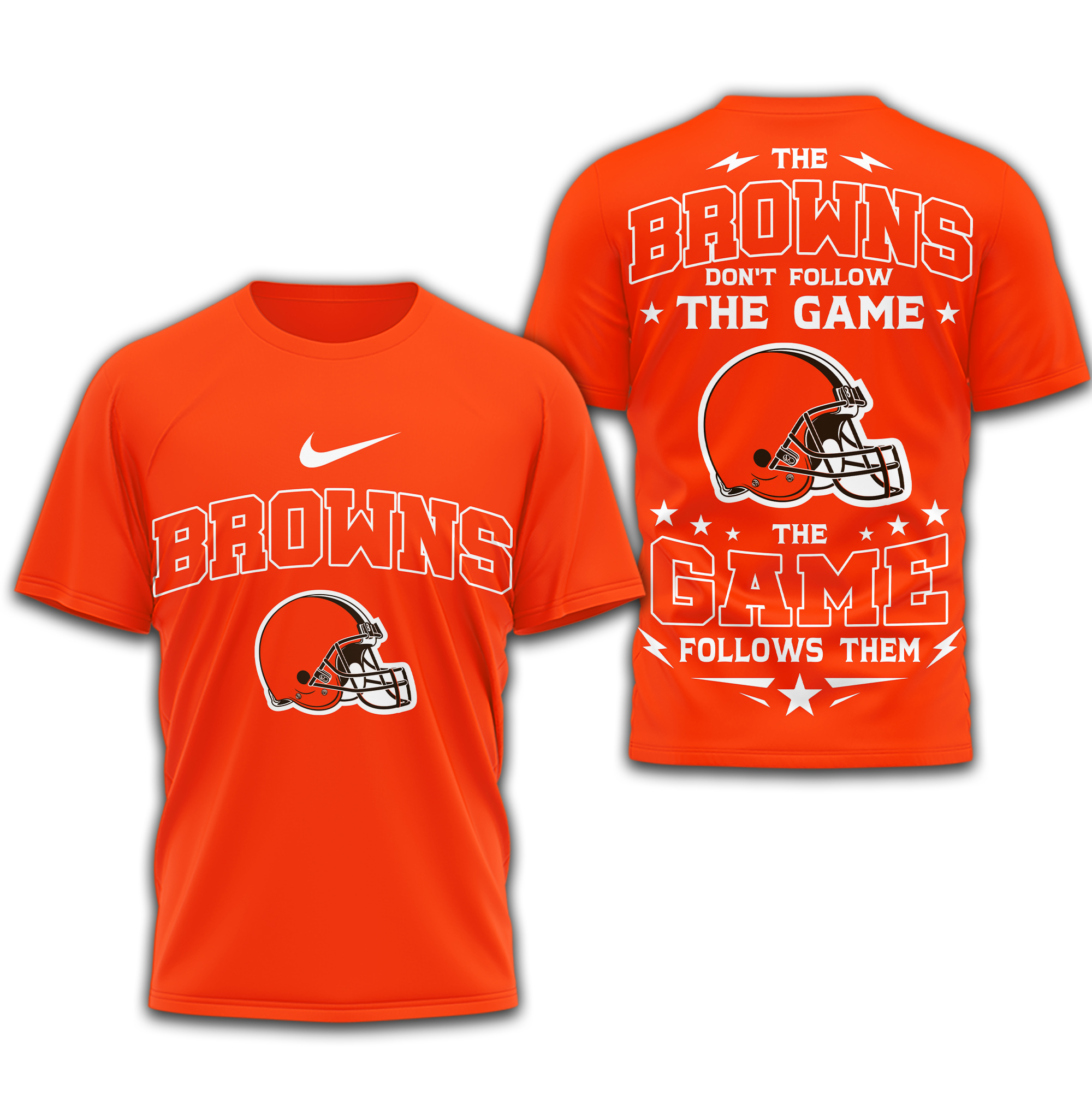 Cleveland Browns | Premium NFL Rule The Field 3D Shirt - Image 4