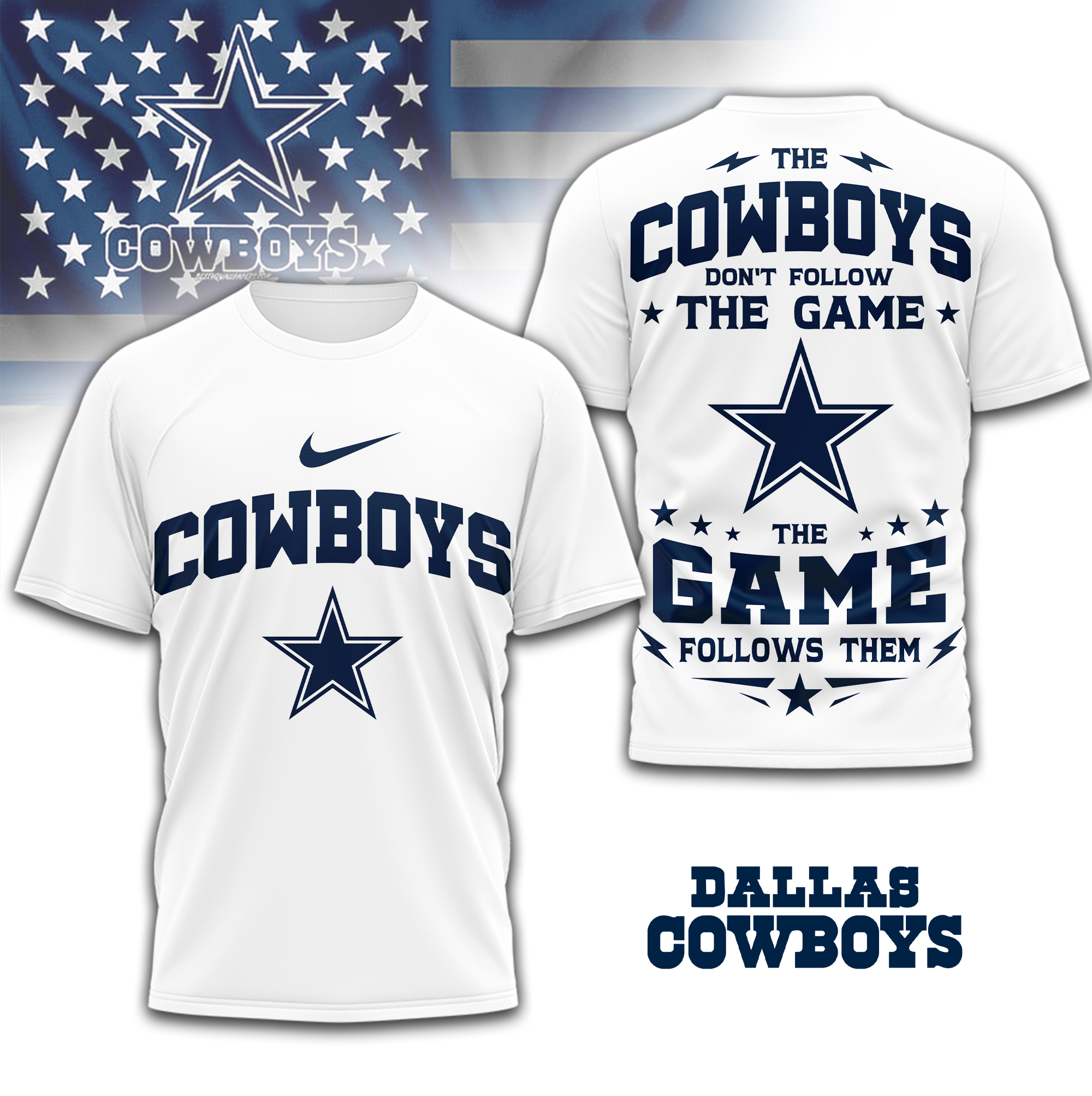 Dallas Cowboys | Premium NFL Rule The Field 3D Shirt