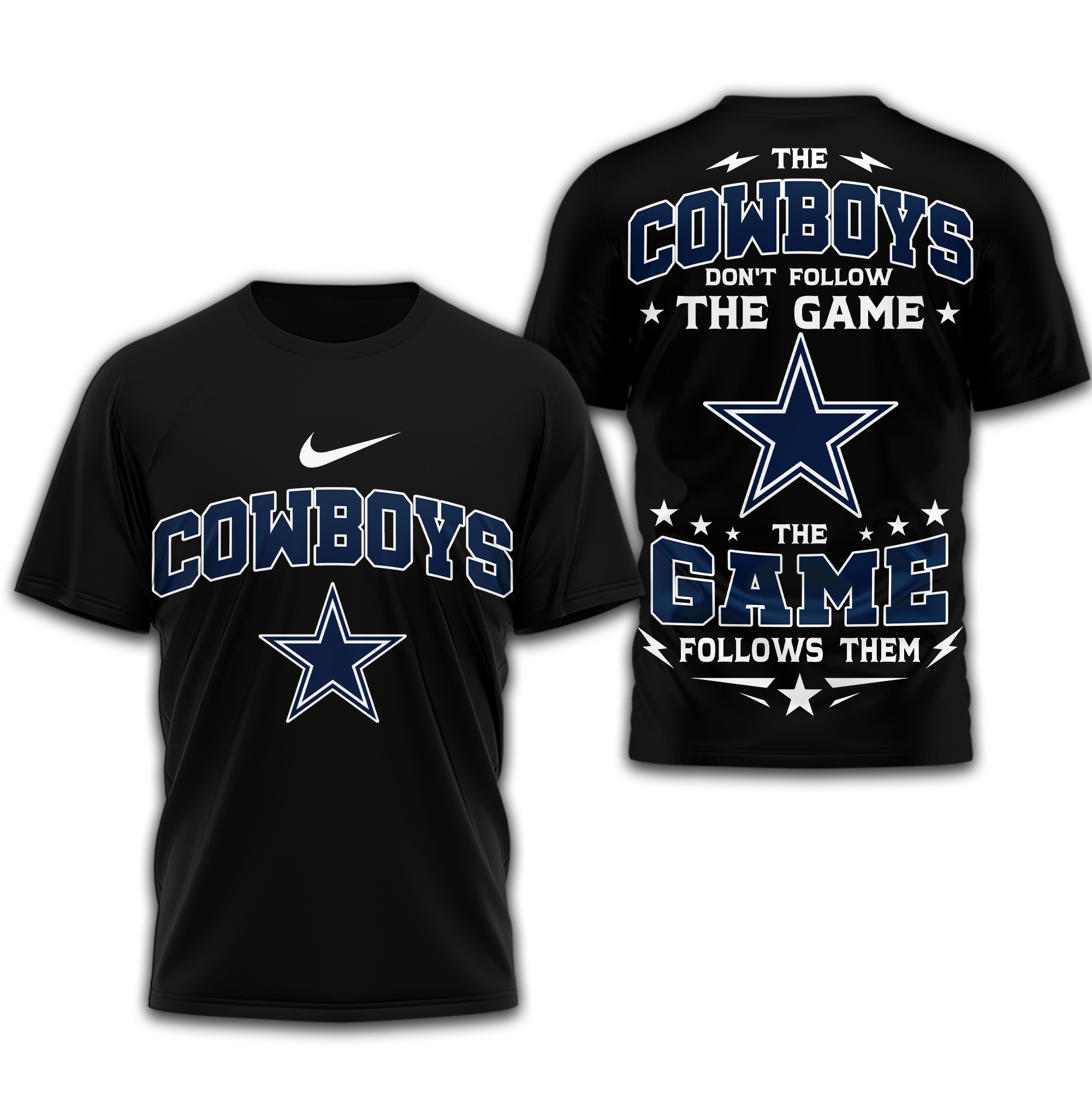 Dallas Cowboys | Premium NFL Rule The Field 3D Shirt - Image 2