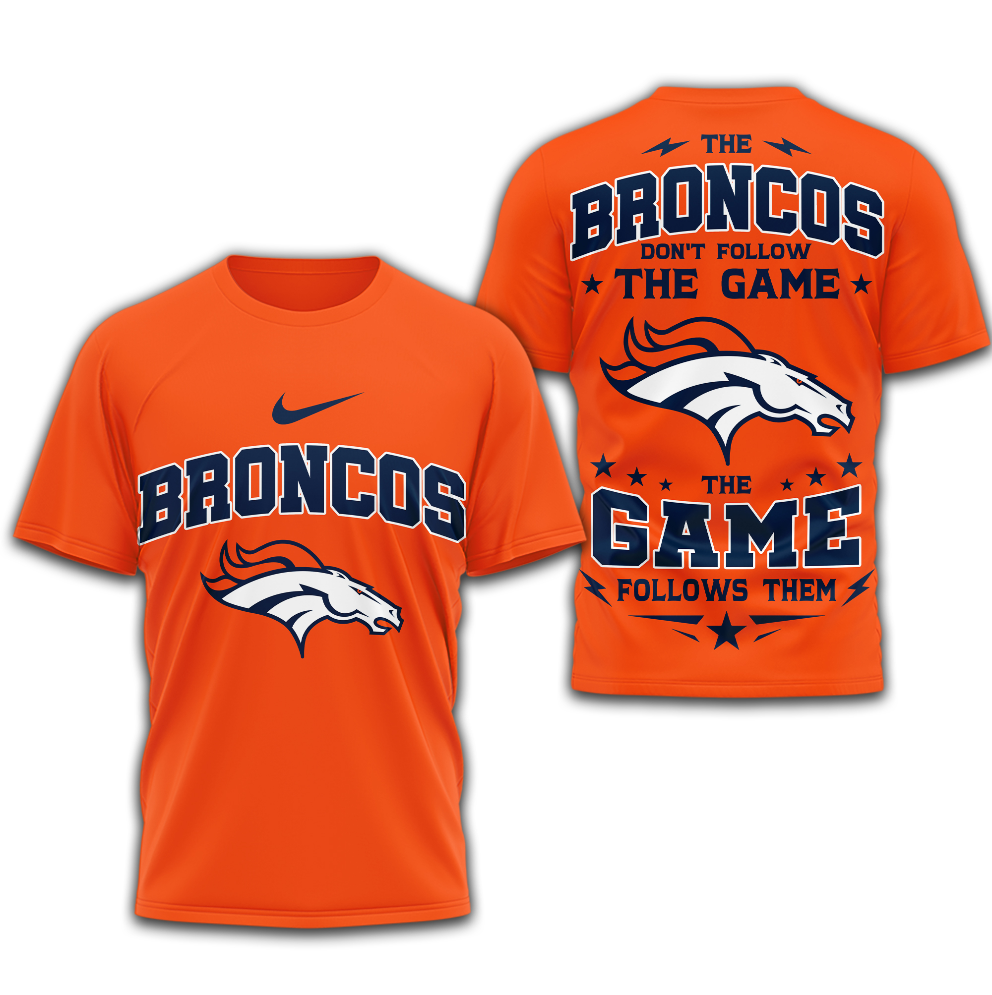Denver Broncos | Premium NFL Rule The Field 3D Shirt - Image 4