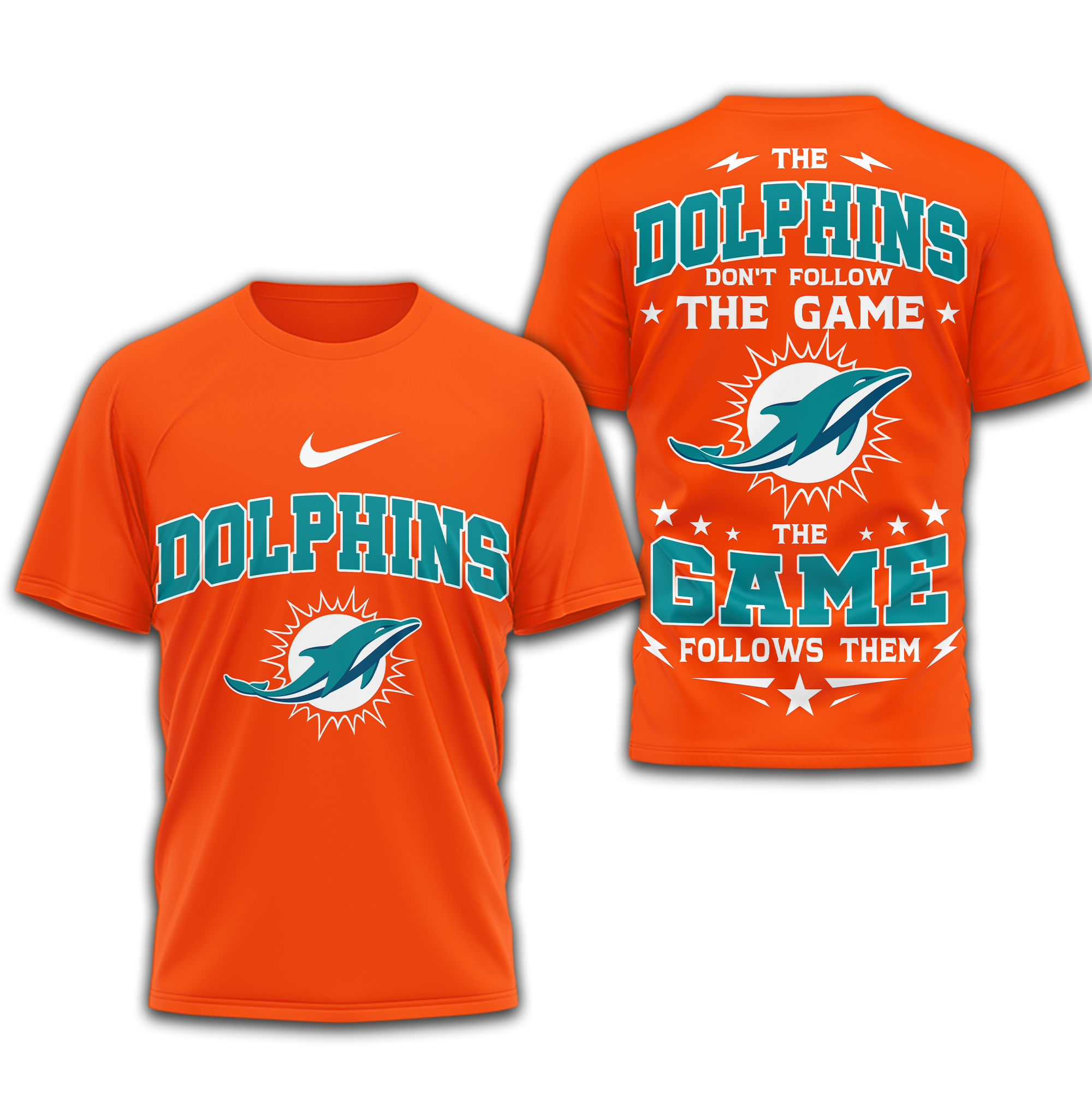 Miami Dolphins | Premium NFL Rule The Field 3D Shirt - Image 4