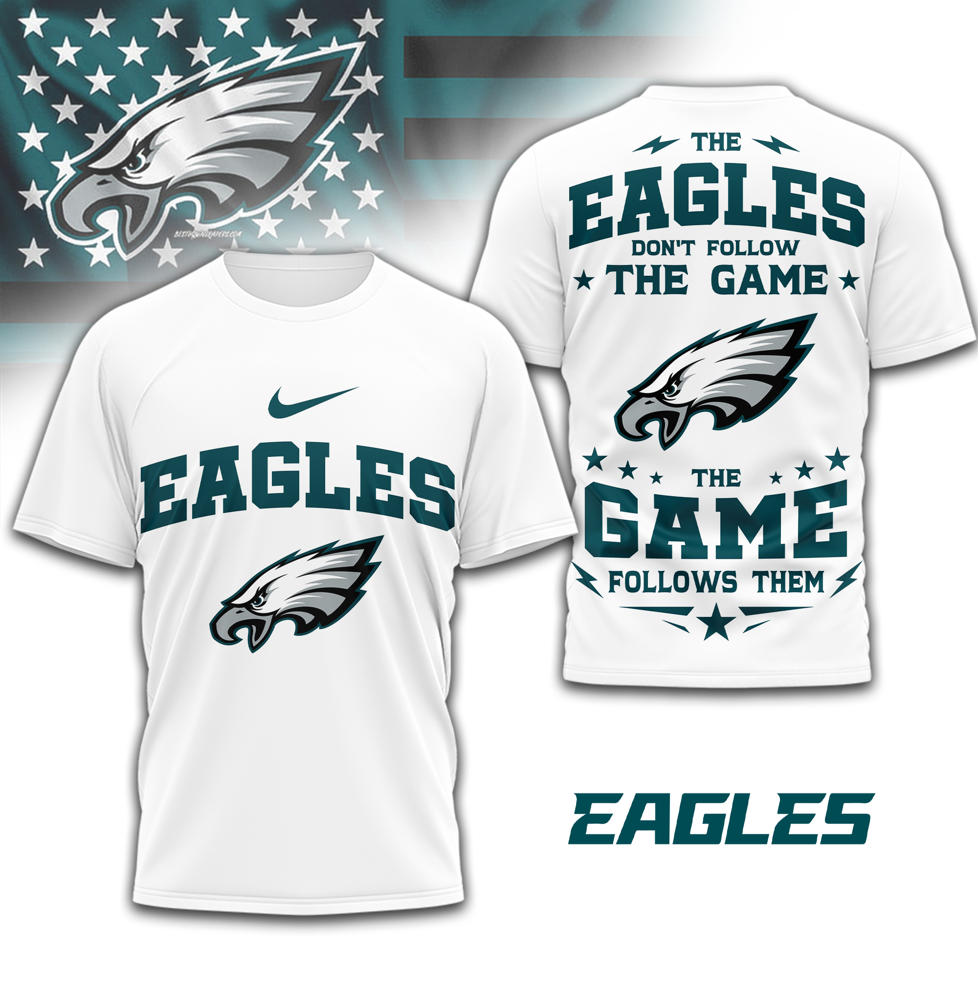 Philadelphia Eagles | Premium NFL Rule The Field 3D Shirt