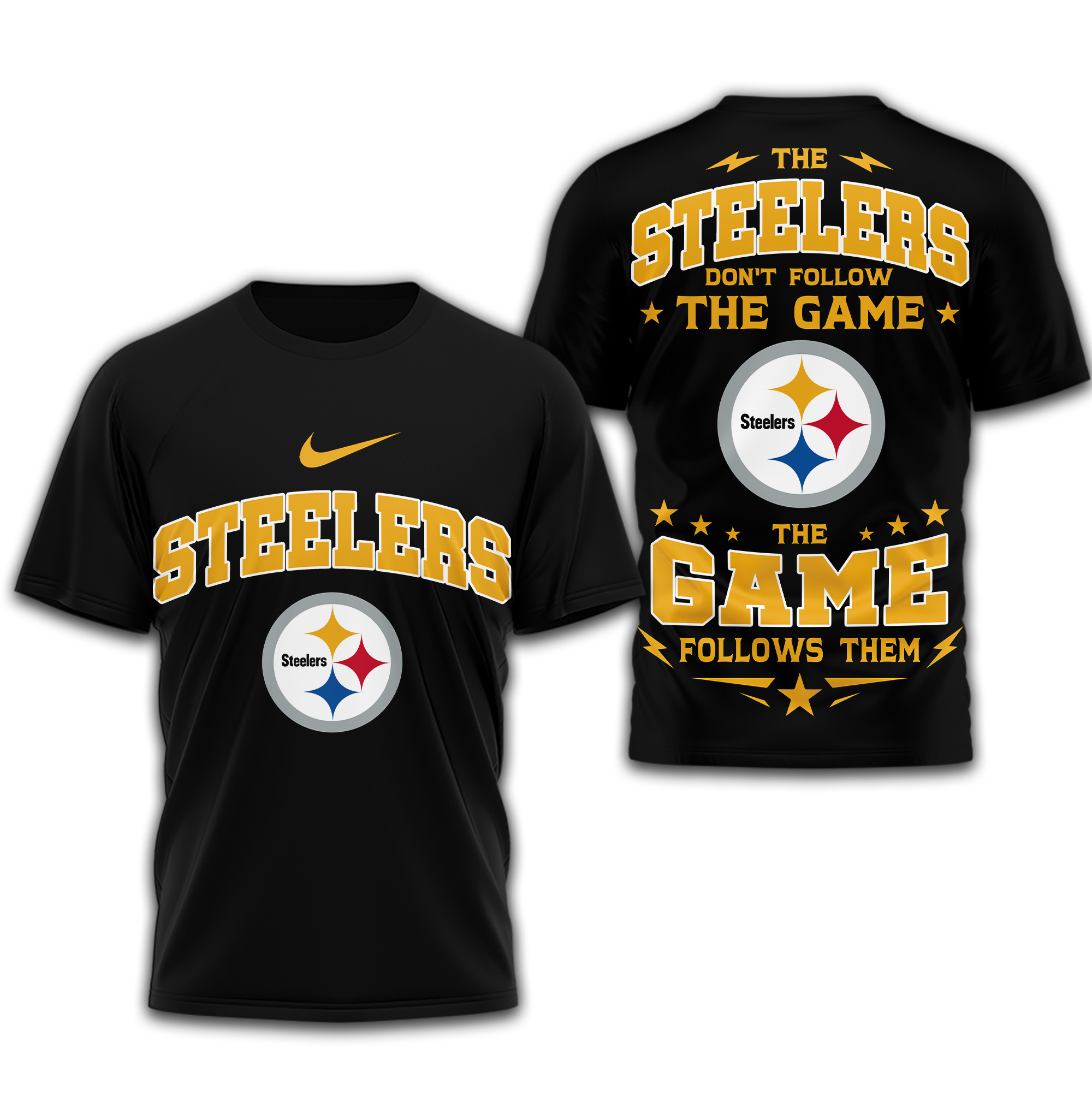 Pittsburgh Steelers | Premium NFL Rule The Field 3D Shirt - Image 2